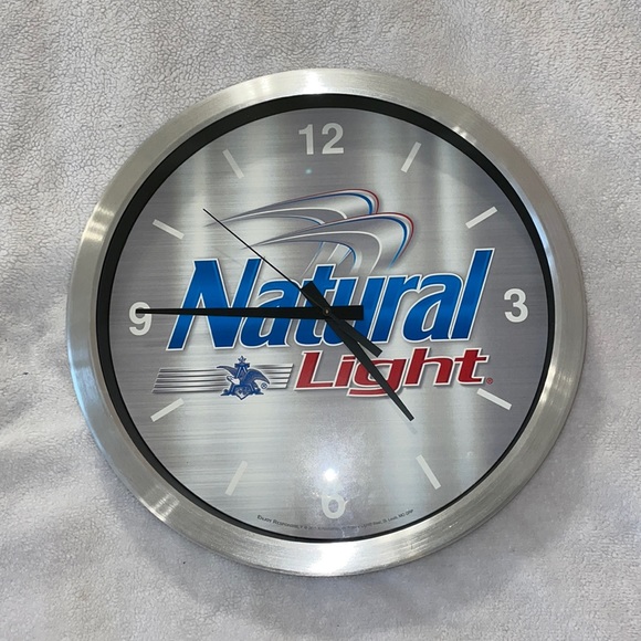 Natural Light Beer Wall Clock limited edition - Picture 1 of 4